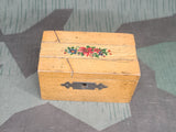 Small German Wooden Coin Box
