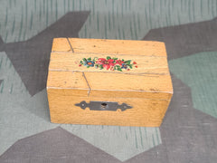 Small German Wooden Coin Box