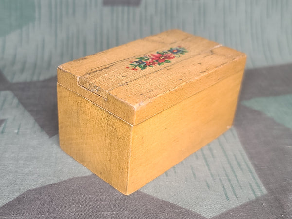 Small German Wooden Coin Box