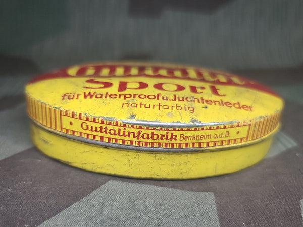 Guttalin Shoe Polish for Marching. Ski and Work Boots