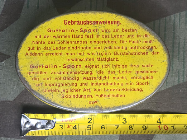 Guttalin Shoe Polish for Marching. Ski and Work Boots