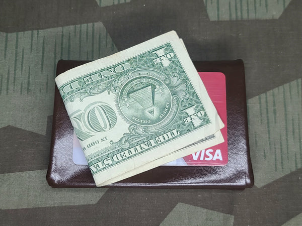 NOS Brown German Wallet with Coin Purse