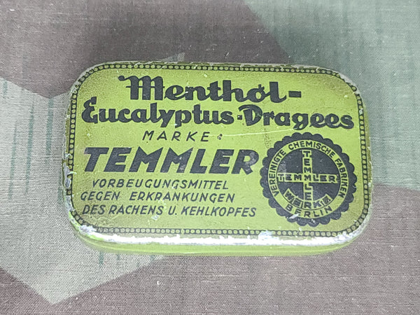 Menthol Eucalyptus Dragees Tin Temmler Werke