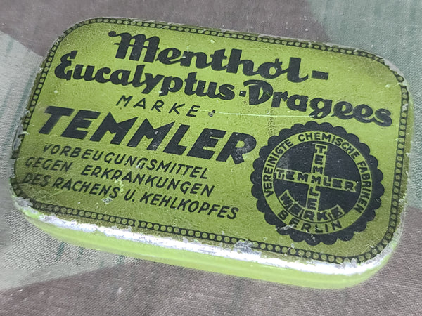 Menthol Eucalyptus Dragees Tin Temmler Werke