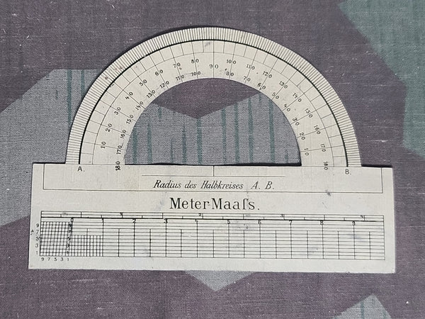 German Protractor for Map Case
