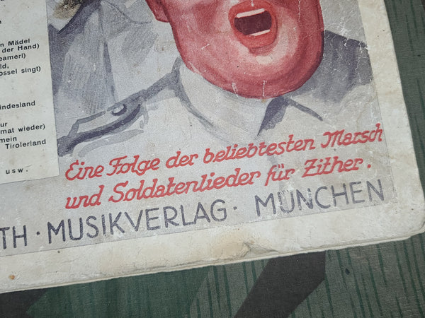 Marsch u Soldatenlieder Buch Soldier's Song Book for Zither