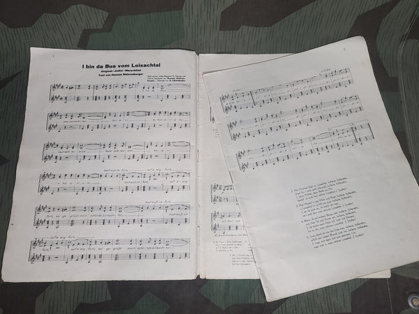 Marsch u Soldatenlieder Buch Soldier's Song Book for Zither
