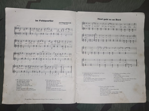 Marsch u Soldatenlieder Buch Soldier's Song Book for Zither