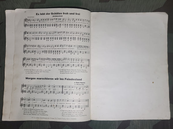 Marsch u Soldatenlieder Buch Soldier's Song Book for Zither