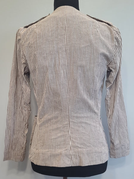 Seersucker Army Nurse Jacket <br> (B-36" W-29.5")
