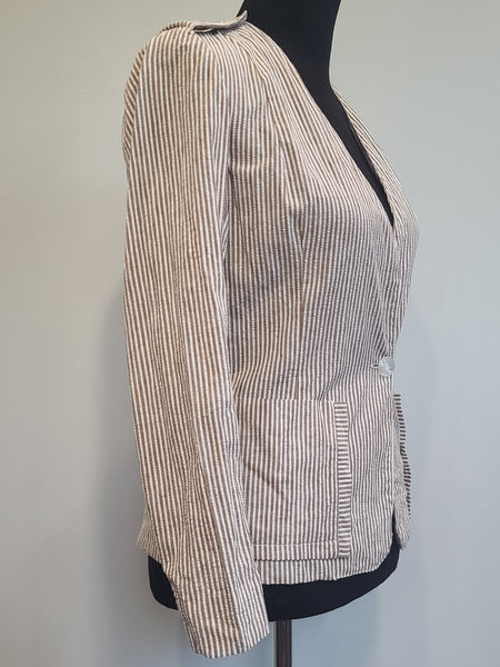 Seersucker Army Nurse Jacket <br> (B-36" W-29.5")