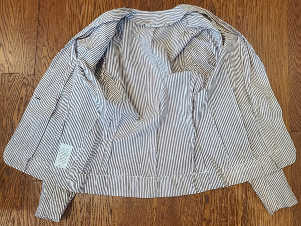Seersucker Army Nurse Jacket <br> (B-36" W-29.5")