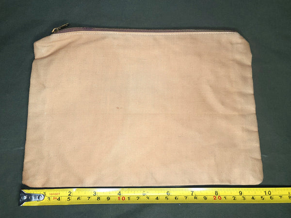 Tan WAC Private Purchase Zipper Bag