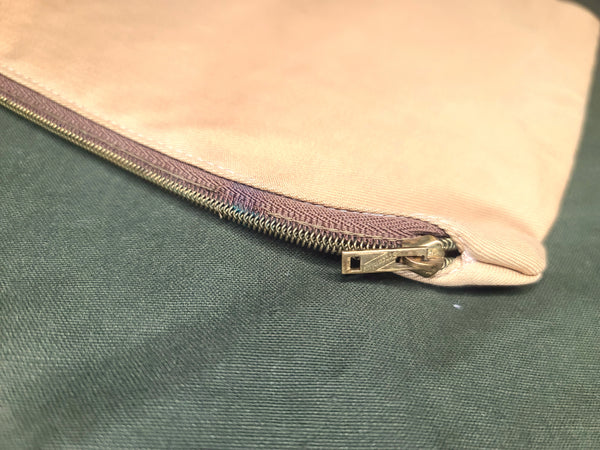 Tan WAC Private Purchase Zipper Bag