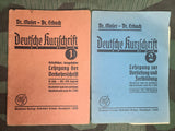 Deutsche Kurzschrift Shorthand Books 1939 & 1940