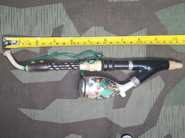 Bar Scene Traditional German Pipe