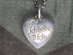 Small Ich Liebe Dich (I Love You) Heart Necklace