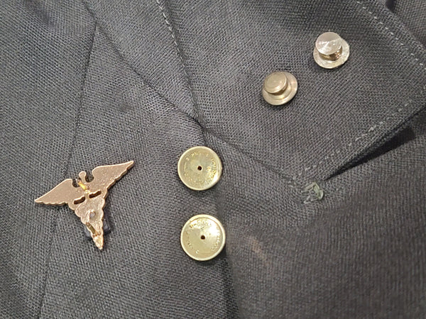 Army Nurse Jacket and Skirt with Insignia <br> (B-35" W-27" H-37")