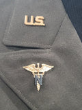 Army Nurse Jacket and Skirt with Insignia <br> (B-35" W-27" H-37")