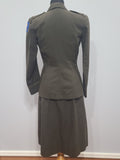 Army Nurse Jacket and Skirt with Insignia <br> (B-35" W-27" H-37")