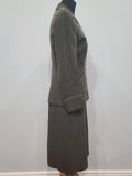 Army Nurse Jacket and Skirt with Insignia <br> (B-35" W-27" H-37")