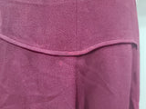 Maroon Rayon Gown with Beaded Bird Design <br> (B-37" W-30" H-38")