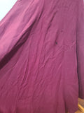 Maroon Rayon Gown with Beaded Bird Design <br> (B-37" W-30" H-38")