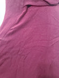 Maroon Rayon Gown with Beaded Bird Design <br> (B-37" W-30" H-38")