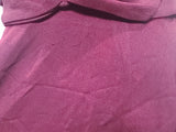 Maroon Rayon Gown with Beaded Bird Design <br> (B-37" W-30" H-38")