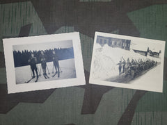 Soldiers on Skis Two Photos