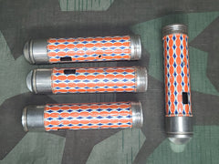 Lot of 4 Broken Orange & Blue Flashlights (HJ Style)