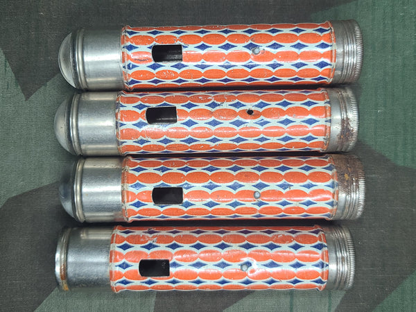 Lot of 4 Broken Orange & Blue Flashlights (HJ Style)
