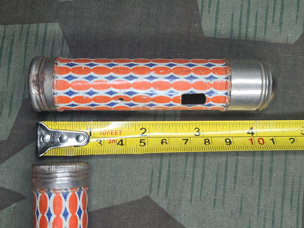 Lot of 4 Broken Orange & Blue Flashlights (HJ Style)