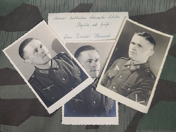 Four Photo Postcards of Heinrich Schäfer