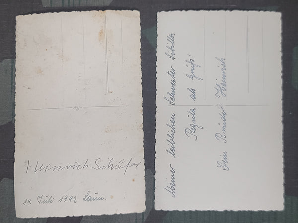 Four Photo Postcards of Heinrich Schäfer