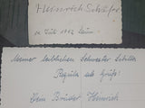 Four Photo Postcards of Heinrich Schäfer