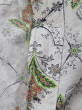 Abstract Flower Print Button Down Dress <br> (B-36" W-28.5" H-37")