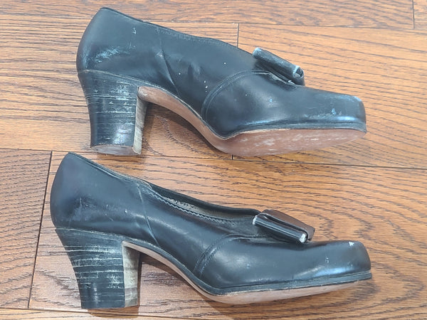 Black Marine Corps Women's Shoes Size 5 1/2B