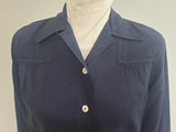 WAVES Navy Blue Blouse <br> (B-39" W-30")