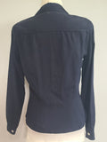 WAVES Navy Blue Blouse <br> (B-39" W-30")