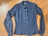 WAVES Navy Blue Blouse <br> (B-39" W-30")