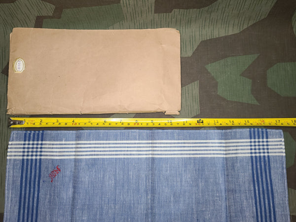 Original Lot of 6 Blue Taschentucher Handkerchiefs