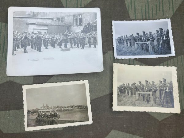 4 Photos of a German Military Band