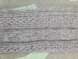 Long Gray Socks with Green Stripes
