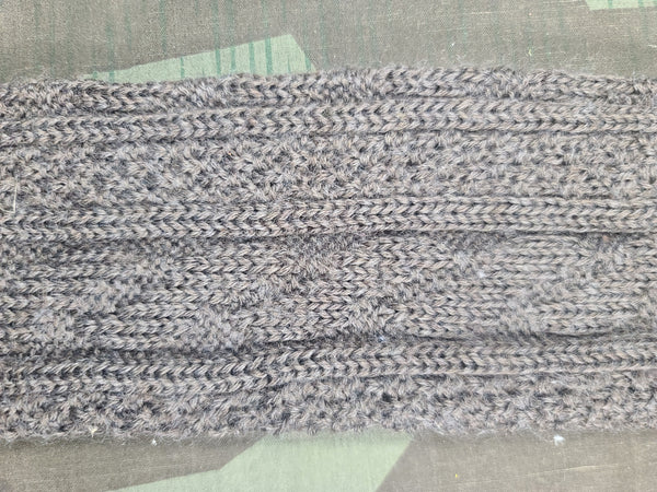 Long Gray Socks with Green Stripes