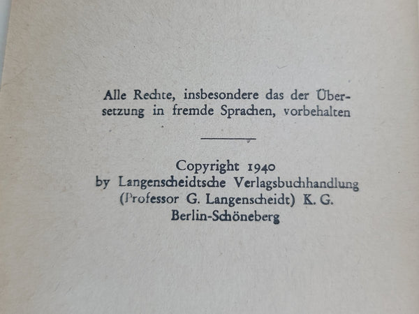 Metoula Sprachführer German-French Phrase Book 1940 (für den Soldaten)