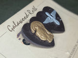 WAC Army Air Corps Heart Pin on Card