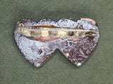 WAC Army Air Corps Heart Pin on Card