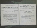 Deutsche Kultur-Bilder Cigarette Cards Complete Set of 300