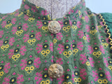 German Print Dirndl Dress <br> (B-34" W-27.5" H-42")